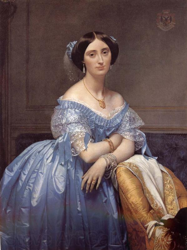 Jean-Auguste Dominique Ingres Study of Princess Spain oil painting art